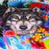 Housse de Couette Loup Fleurie